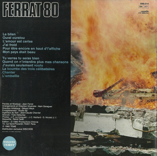 Jean Ferrat : Ferrat 80 (LP, Album)