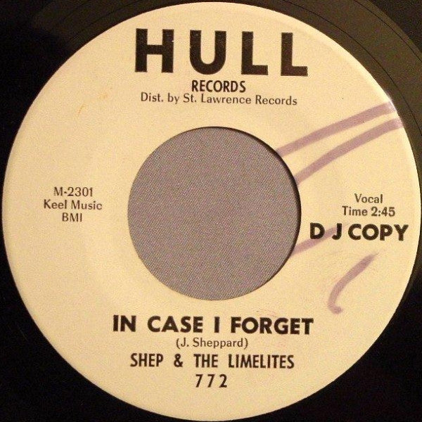 Shep & The Limelites : I'm A Hurting Inside / In Case I Forget (7", Single, Promo)