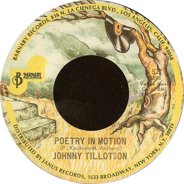 Johnny Tillotson : Poetry In Motion / Jimmy's Girl (7", RE, Styrene)