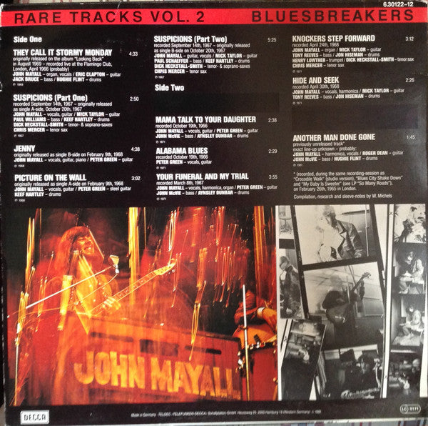 John Mayall & The Bluesbreakers : Rare Tracks Vol. 2 (LP, Comp)