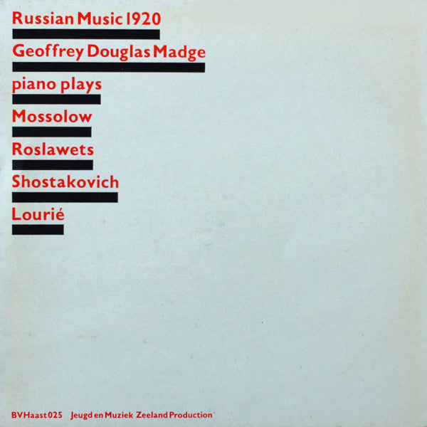 Geoffrey Douglas Madge : Russian Music 1920 (LP)