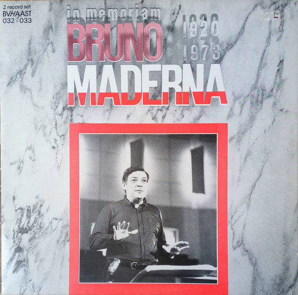 Bruno Maderna : In Memoriam Bruno Maderna 1920 - 1973 (2xLP, Album, Gat)