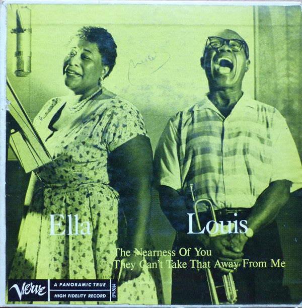 Ella Fitzgerald, Louis Armstrong : The Nearness Of You / They Can't Take That Away From Me (7")