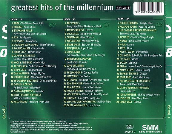 Various : Greatest Hits Of The Millennium 80's Vol. 1 (3xCD, Comp)