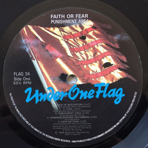 Faith Or Fear : Punishment Area (LP, Album)