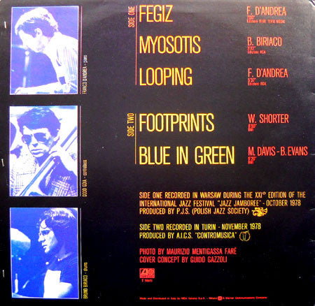 Franco D'Andrea Trio With Dodo Goya & Bruno Biriaco : From East To West (LP, Album)