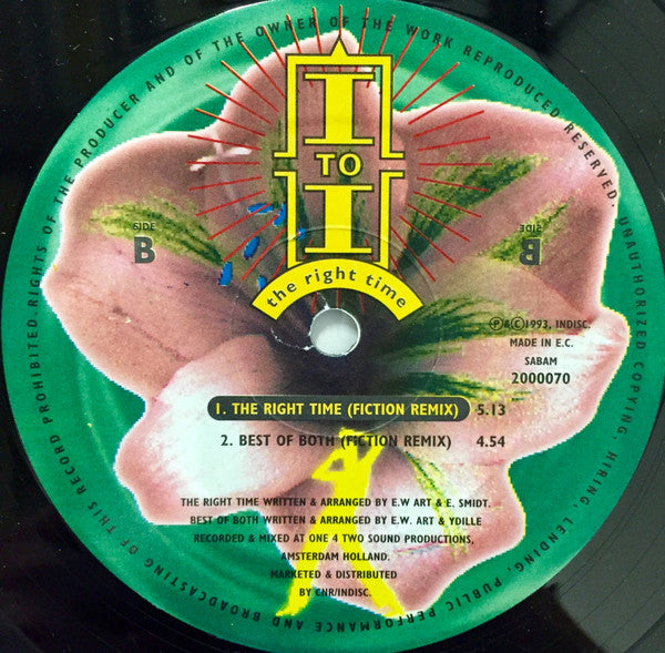 I To I : The Right Time (12")