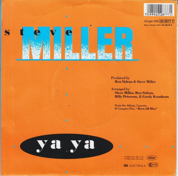 Steve Miller : Ya Ya (7")