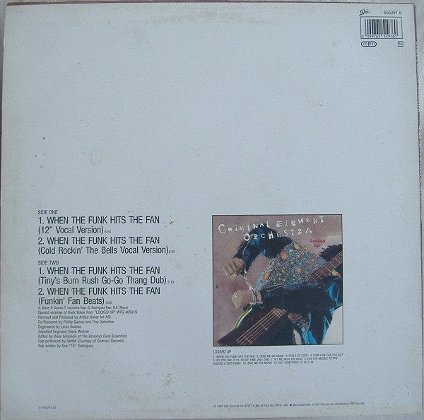 Criminal Element Orchestra : When The Funk Hits The Fan (12", Maxi)