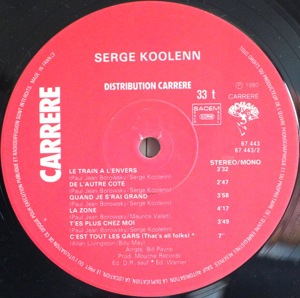 Serge Koolenn : Serge Koolenn (LP, Album)