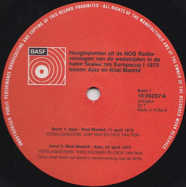 No Artist : Ajax - Juventus (LP + 7")