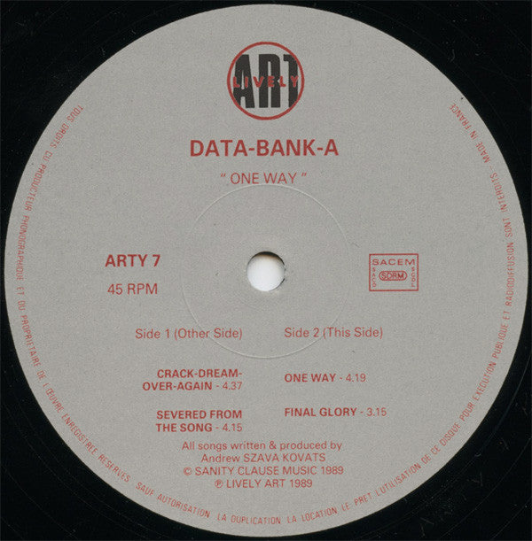 Data-Bank-A : One Way (12", EP)