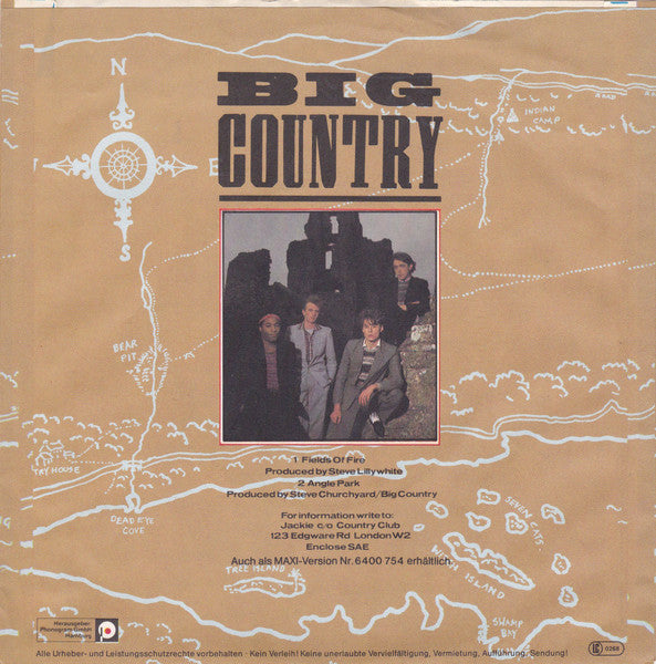 Big Country : Fields Of Fire (7", Single)