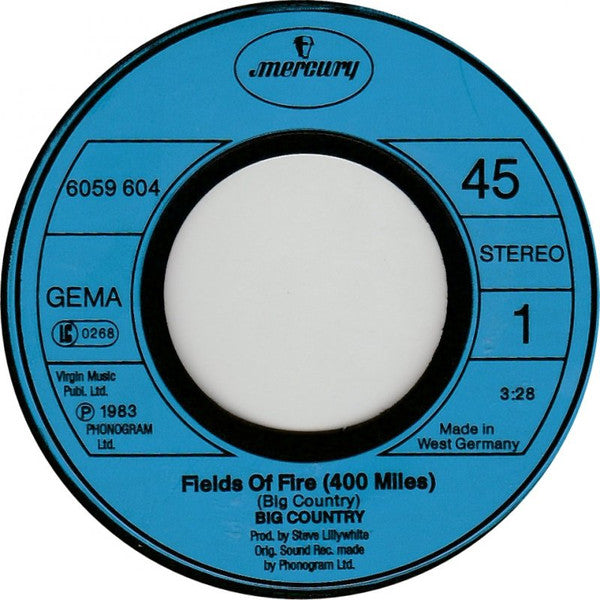 Big Country : Fields Of Fire (7", Single)