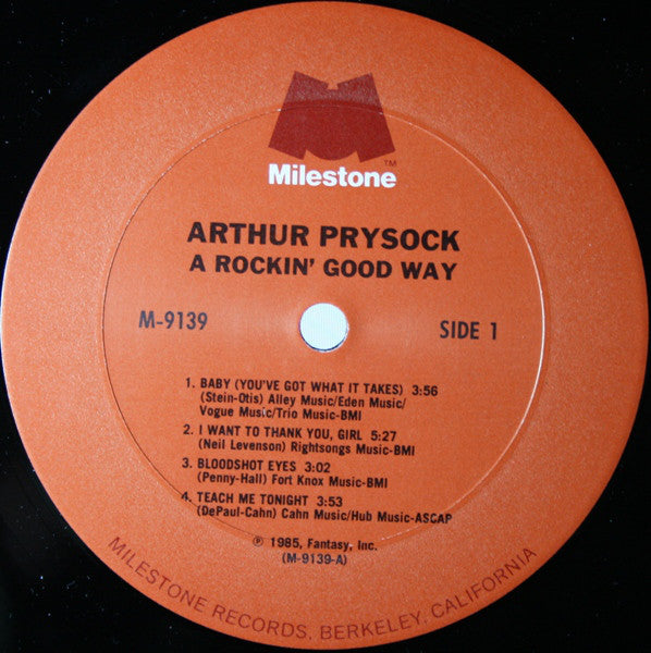 Arthur Prysock : A Rockin' Good Way (LP, Album)