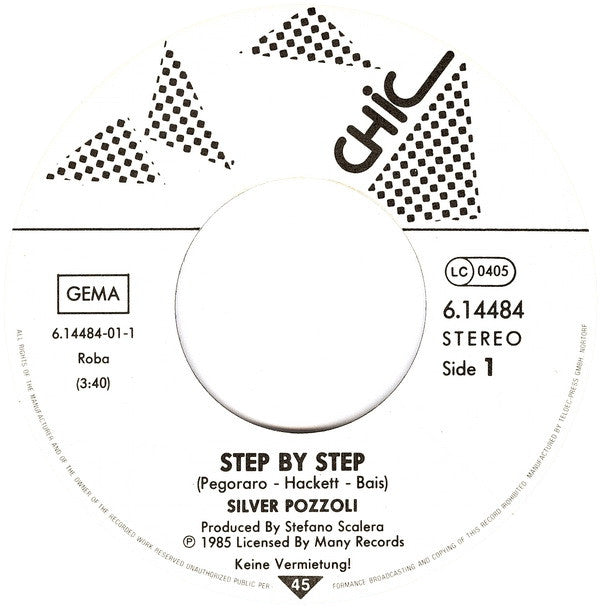 Silvio Pozzoli : Step By Step (7", Single)