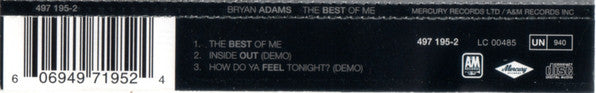Bryan Adams : The Best Of Me (CD, Single)