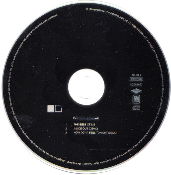 Bryan Adams : The Best Of Me (CD, Single)