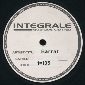 Alan Barratt : Untitled (12", Promo)