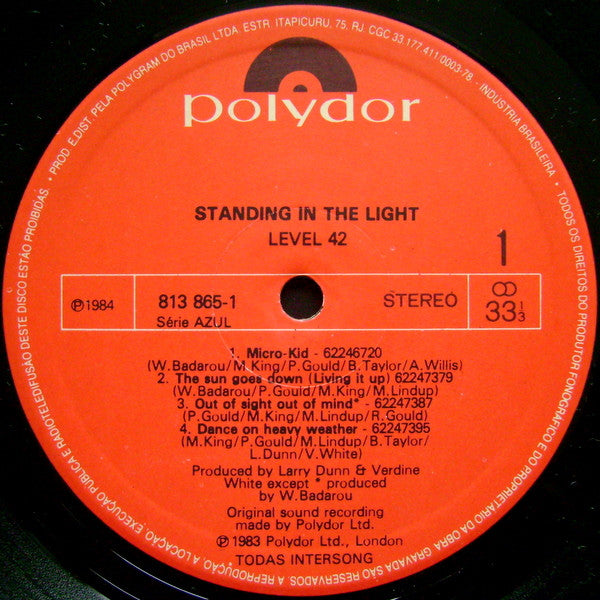 Level 42 : Standing In The Light (LP, Album)