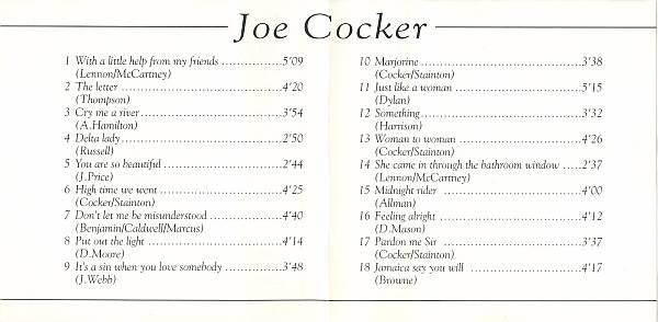 Joe Cocker : With A Little Help From My Friends - His Greatest Hits (CD, Comp)
