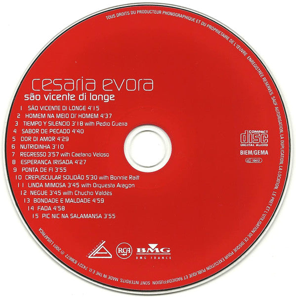Cesaria Evora : São Vicente Di Longe (CD, Album, Dig)