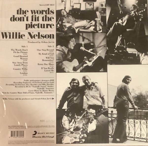Willie Nelson : The Words Don't Fit The Picture (LP, Album, Ltd, Num, RE, Blu)