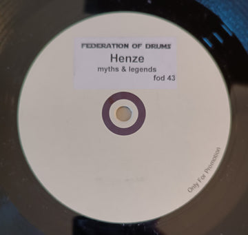 Henze* : Myths & Legendes (12", Promo, W/Lbl)