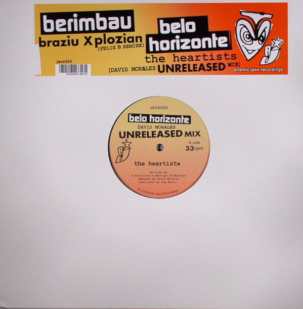 Braziu X Plozian / The Heartists : Berimbau / Belo Horizonte (12")