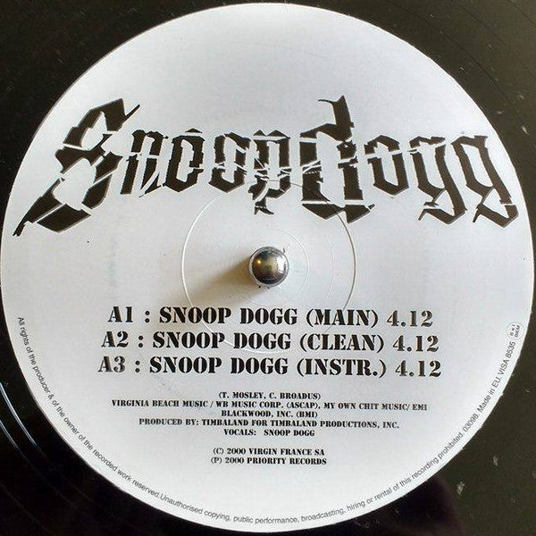 Snoop Dogg : Snoop Dogg / Backup Ho (12", Maxi)