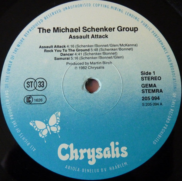 The Michael Schenker Group : Assault Attack (LP, Album)