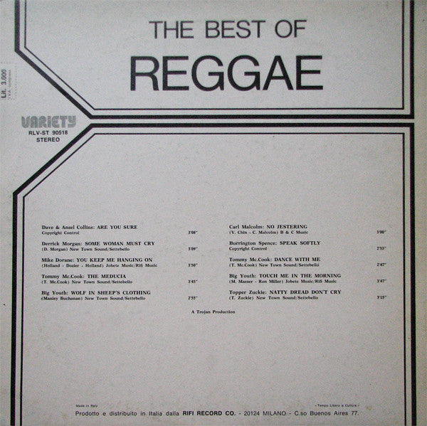 Various : The Best Of Reggae (LP, Comp)