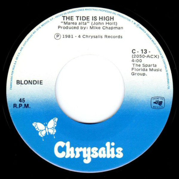 Blondie : The Tide Is High (7", Single)