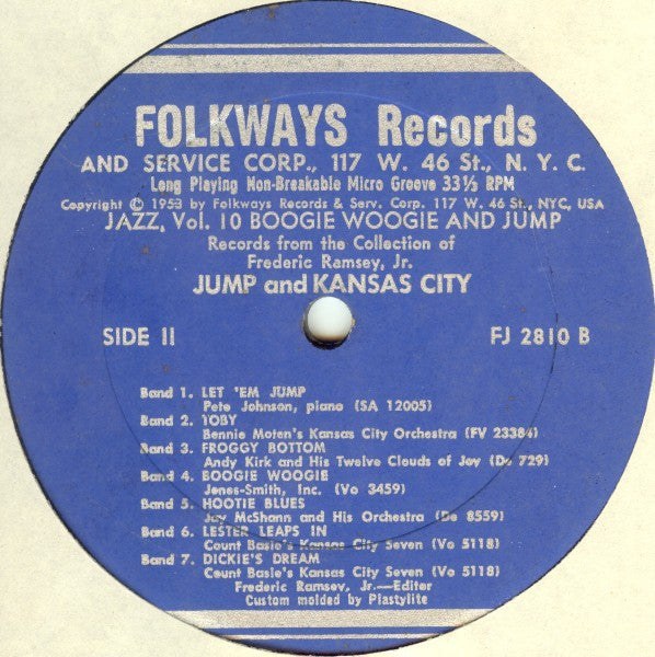 Various : Jazz Volume 10: Boogie Woogie (LP, Album, Comp)