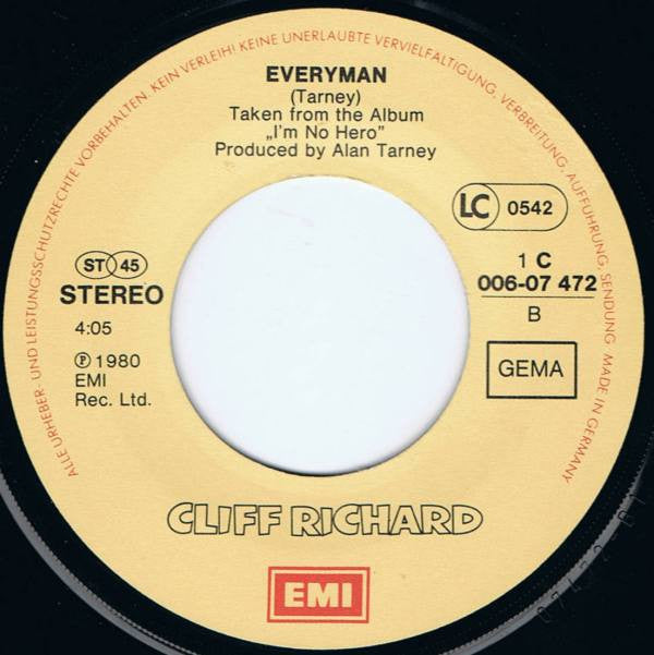 Cliff Richard : A Little In Love (7", Single)