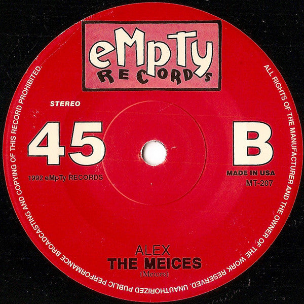 The Meices : Alex Put Something In His Pocket (7")