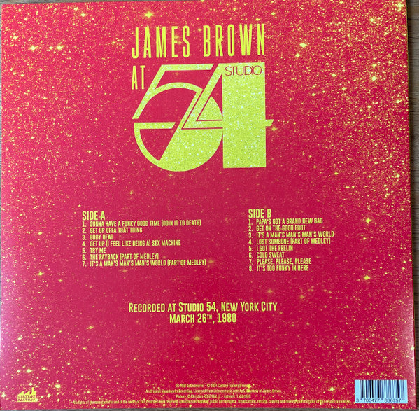 James Brown : At Studio 54 (LP, Comp, Ltd, Red)