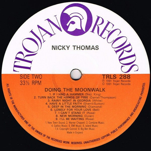 Nicky Thomas : Doing The Moonwalk (LP, Comp)