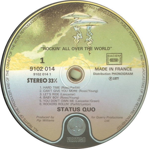 Status Quo : Rockin' All Over The World (LP, Album)