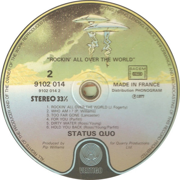 Status Quo : Rockin' All Over The World (LP, Album)