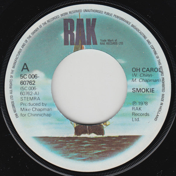 Smokie : Oh Carol (7", Single)