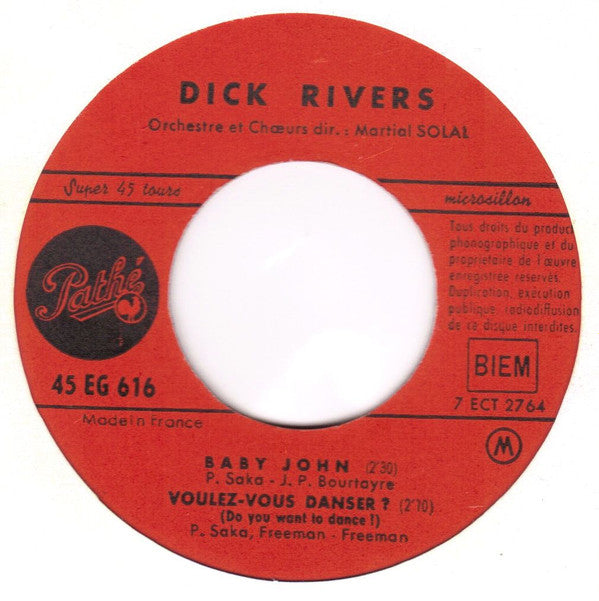 Dick Rivers : On A Juste L’âge (7", EP)
