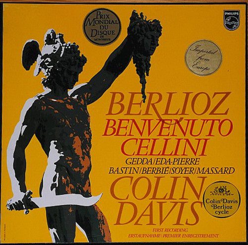 Hector Berlioz - Nicolai Gedda, Christiane Eda-Pierre, Jules Bastin, Jane Berbié, Roger Soyer, Robert Massard, Sir Colin Davis : Benvenuto Cellini (4xLP + Box, Album)