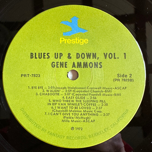 Gene Ammons : Blues Up & Down, Vol. 1 (LP, Comp, RE, RM)
