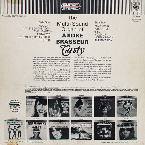 André Brasseur : Tasty (LP)
