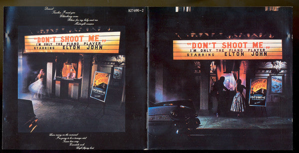 Elton John : Don't Shoot Me I'm Only The Piano Player (CD, Album, RE)