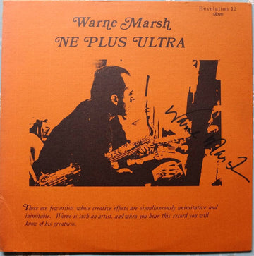 Warne Marsh : Ne Plus Ultra (LP, Album)