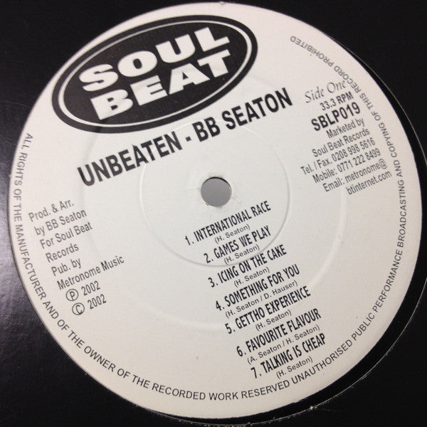 B.B. Seaton : Unbeaten (LP, Album, Ltd)