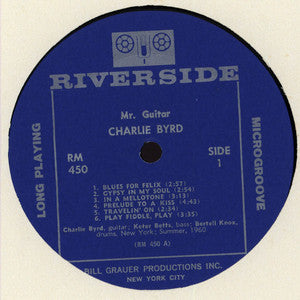 Charlie Byrd : Mr. Guitar (LP, Album, Mono, RE)
