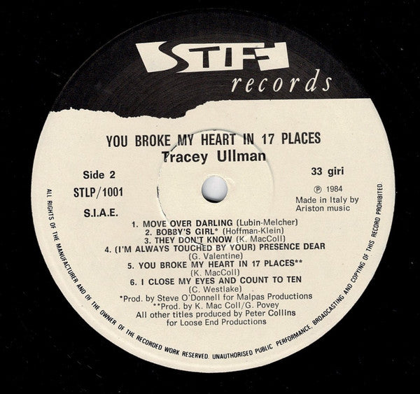 Tracey Ullman : You Caught Me Out (LP, Album)